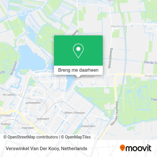 Verswinkel Van Der Kooy kaart