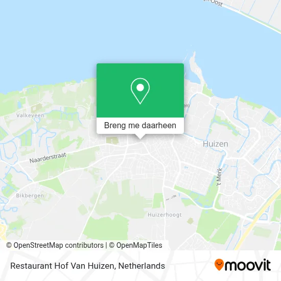 Restaurant Hof Van Huizen kaart