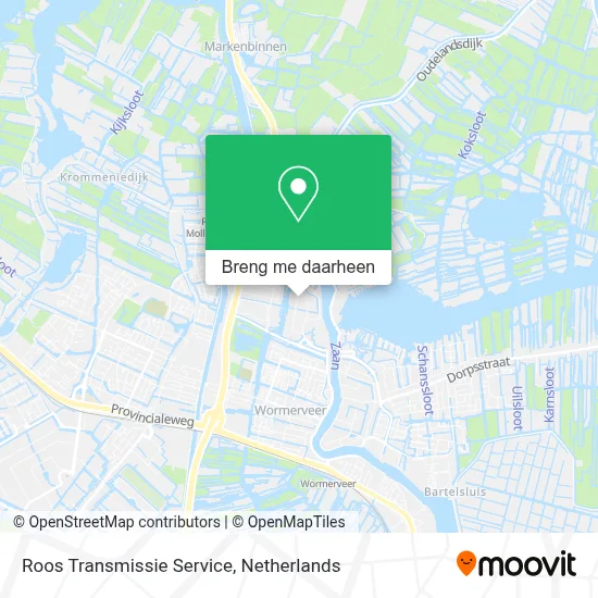 Roos Transmissie Service kaart