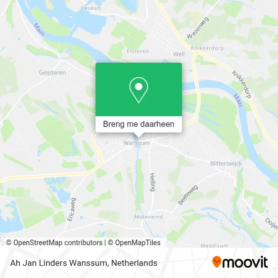 Ah Jan Linders Wanssum kaart