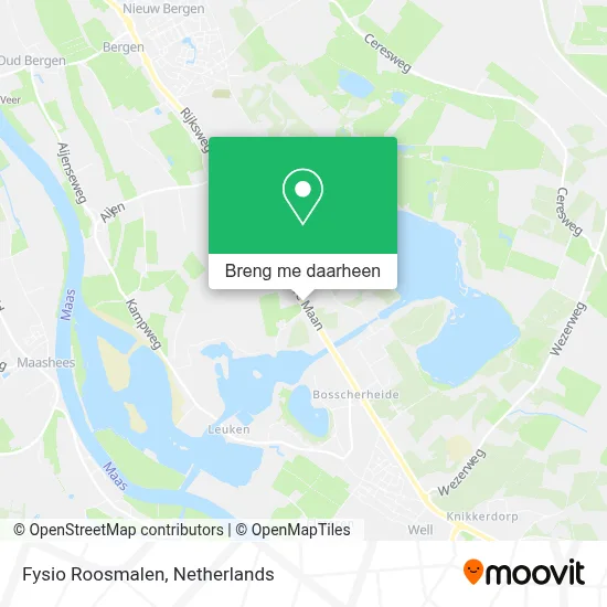 Fysio Roosmalen kaart