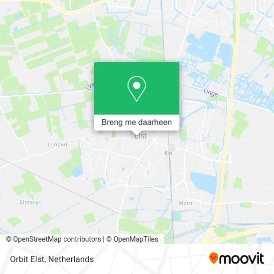 Orbit Elst kaart
