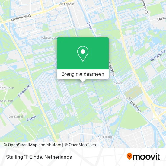 Stalling 'T Einde kaart