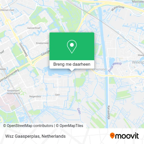 Wsz Gaasperplas kaart