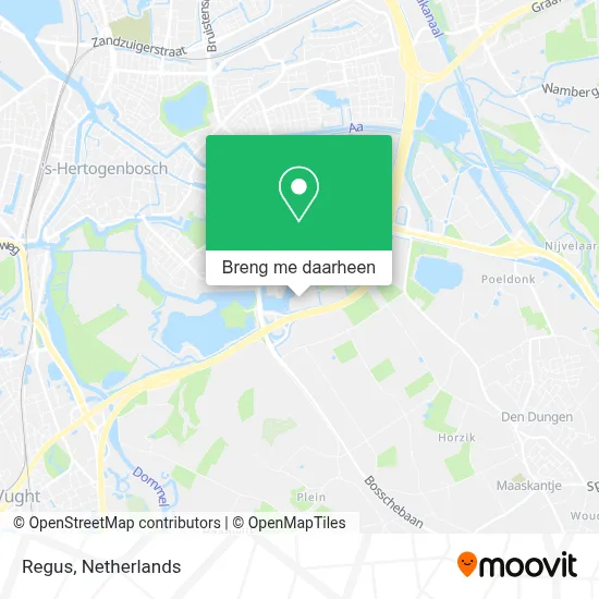 Regus kaart