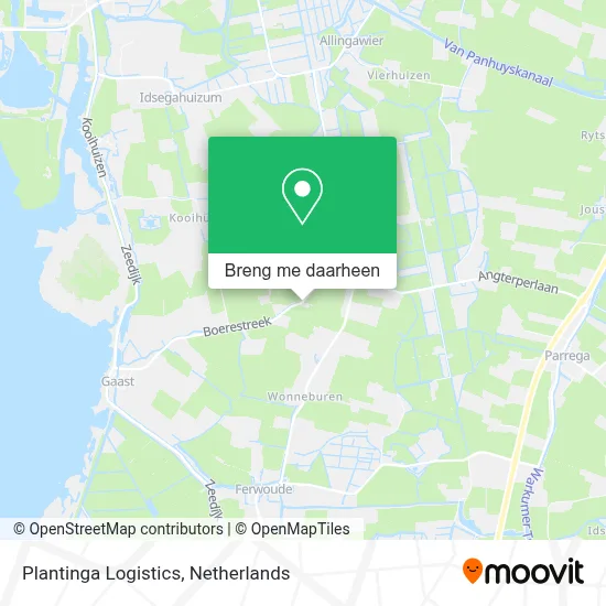 Plantinga Logistics kaart
