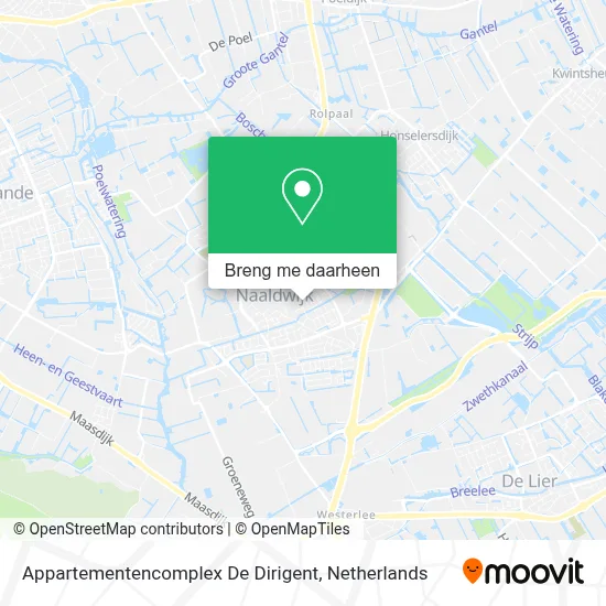 Appartementencomplex De Dirigent kaart