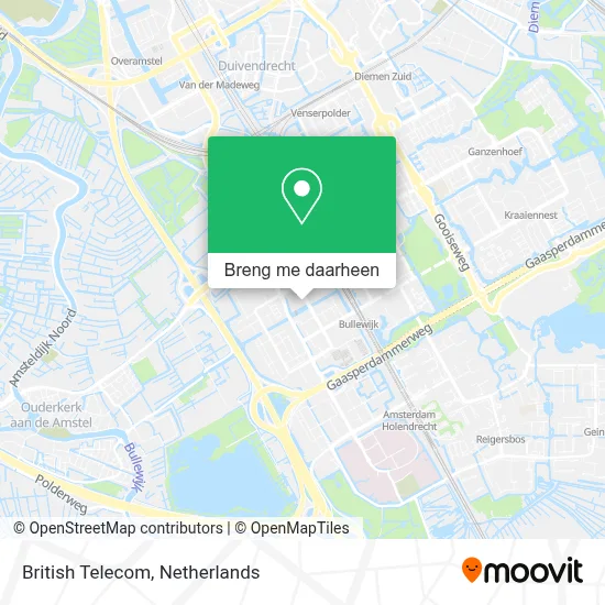 British Telecom kaart