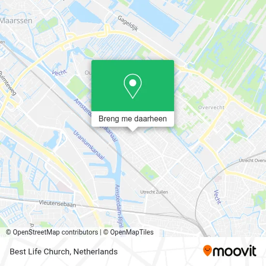 Best Life Church kaart
