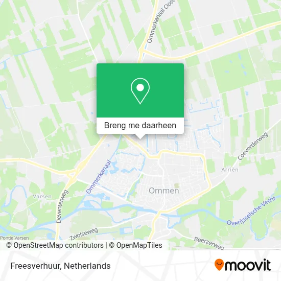 Freesverhuur kaart