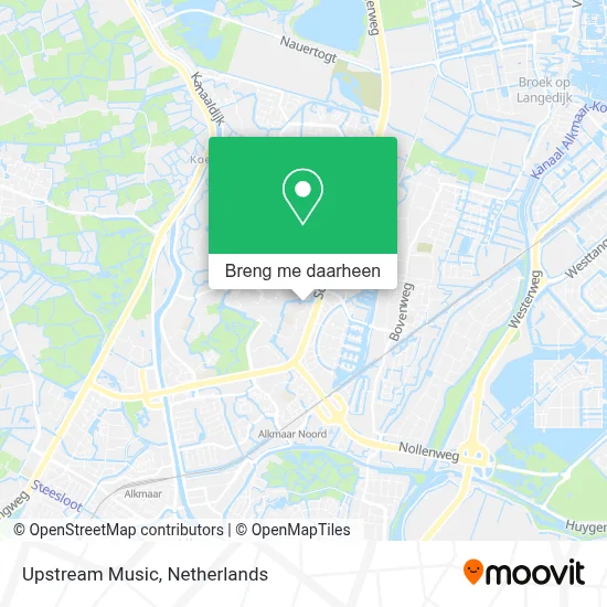 Upstream Music kaart