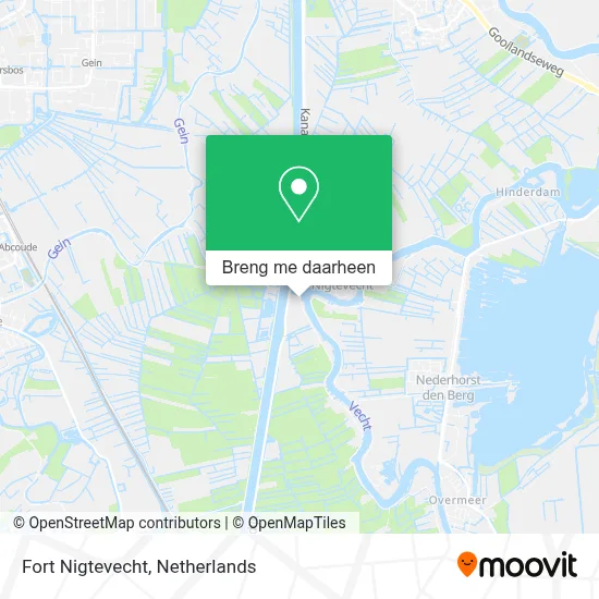 Fort Nigtevecht kaart