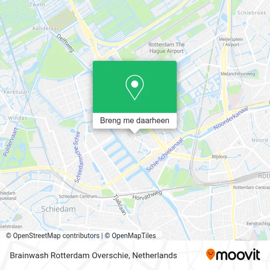 Brainwash Rotterdam Overschie kaart