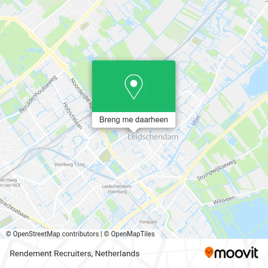 Rendement Recruiters kaart