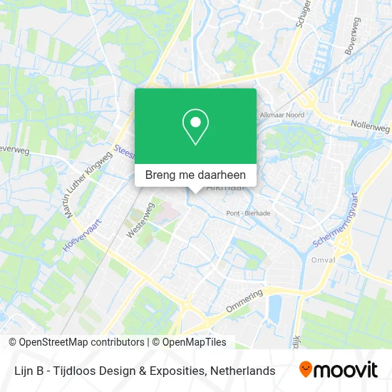 Lijn B - Tijdloos Design & Exposities kaart