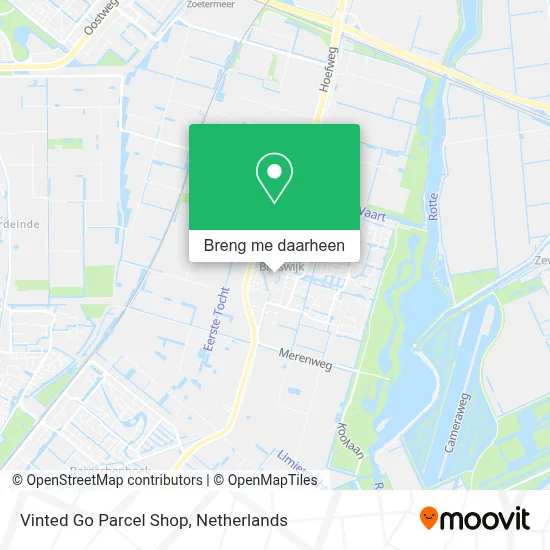 Vinted Go Parcel Shop kaart
