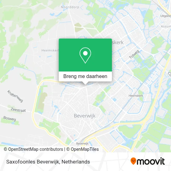Saxofoonles Beverwijk kaart