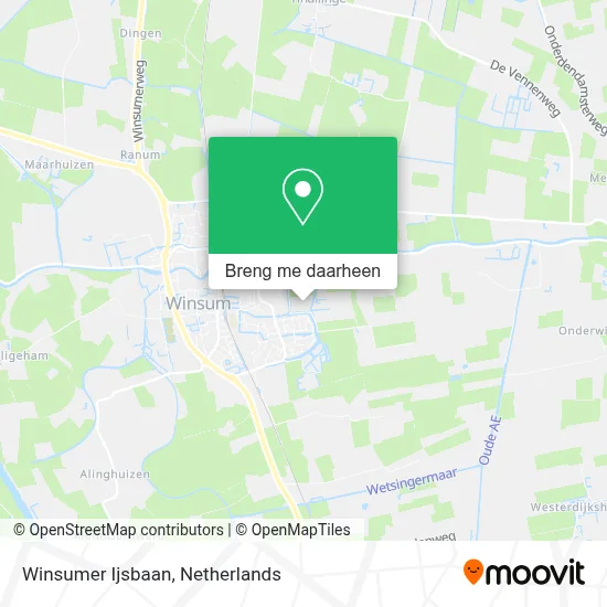 Winsumer Ijsbaan kaart