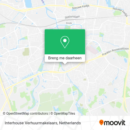 Interhouse Verhuurmakelaars kaart