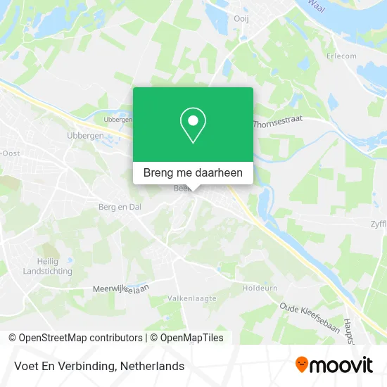 Voet En Verbinding kaart
