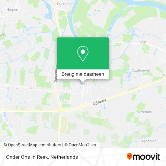 Onder Ons In Reek kaart
