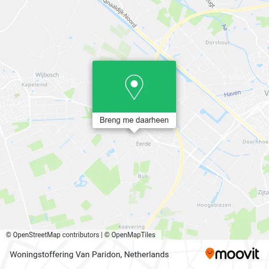 Woningstoffering Van Paridon kaart
