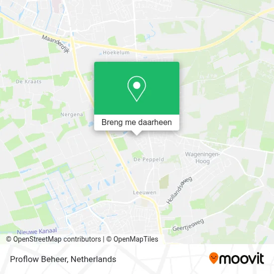 Proflow Beheer kaart