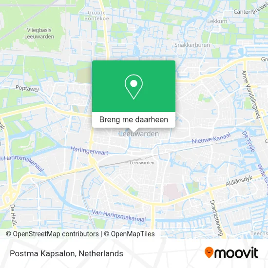 Postma Kapsalon kaart