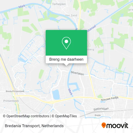 Bredania Transport kaart