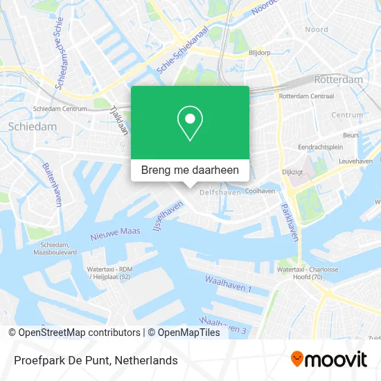 Proefpark De Punt kaart