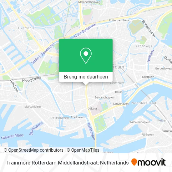 Trainmore Rotterdam Middellandstraat kaart