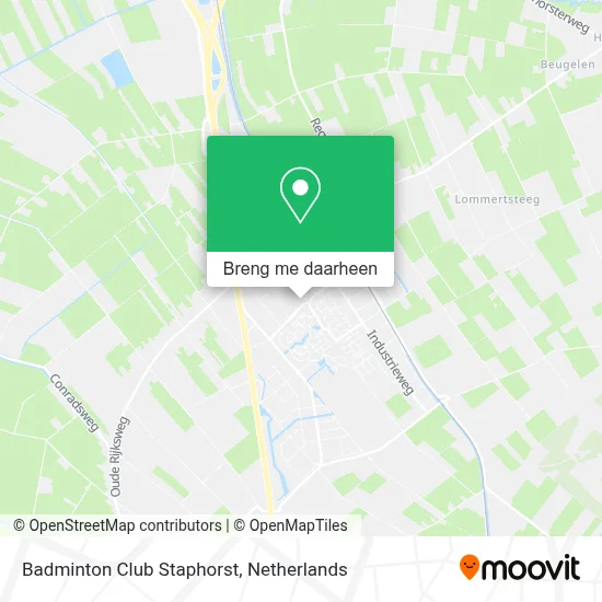 Badminton Club Staphorst kaart