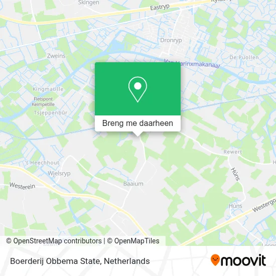 Boerderij Obbema State kaart