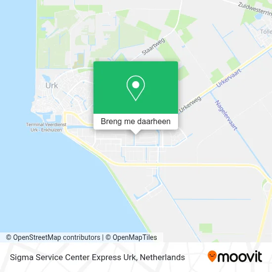 Sigma Service Center Express Urk kaart