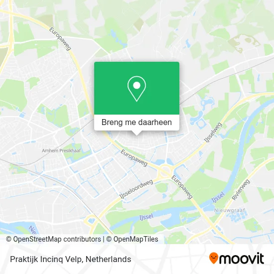 Praktijk Incinq Velp kaart