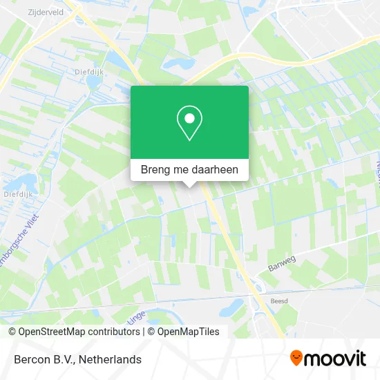 Bercon B.V. kaart