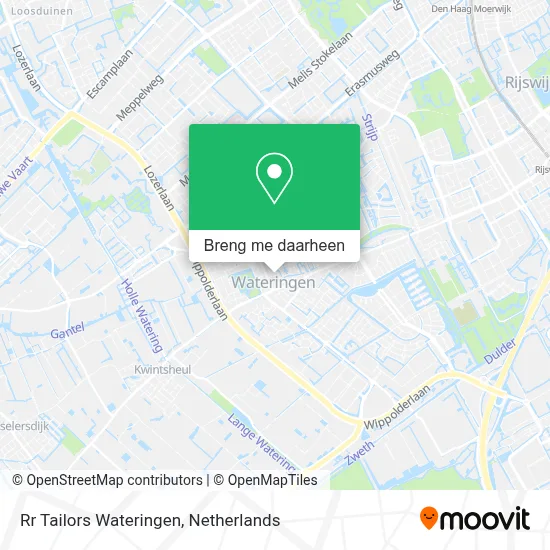Rr Tailors Wateringen kaart