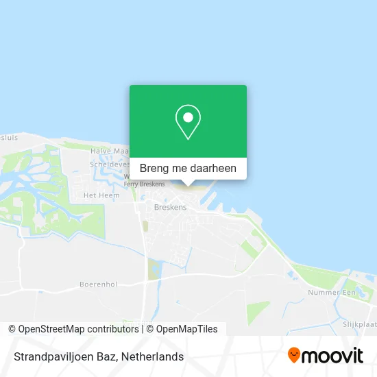Strandpaviljoen Baz kaart