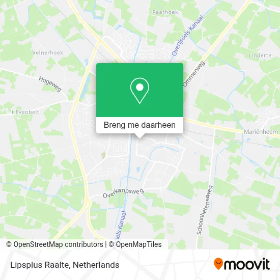 Lipsplus Raalte kaart