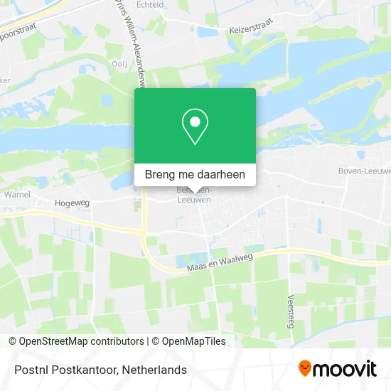 Postnl Postkantoor kaart