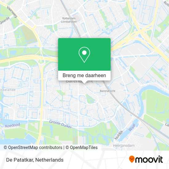 De Patatkar kaart