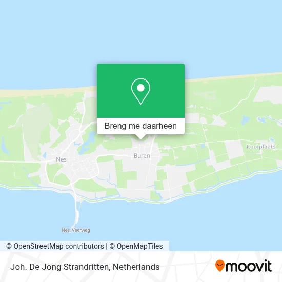 Joh. De Jong Strandritten kaart