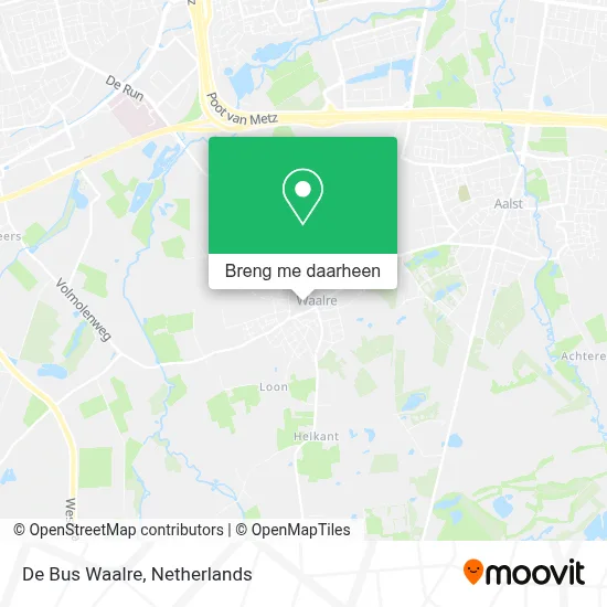 De Bus Waalre kaart