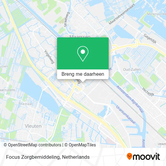 Focus Zorgbemiddeling kaart