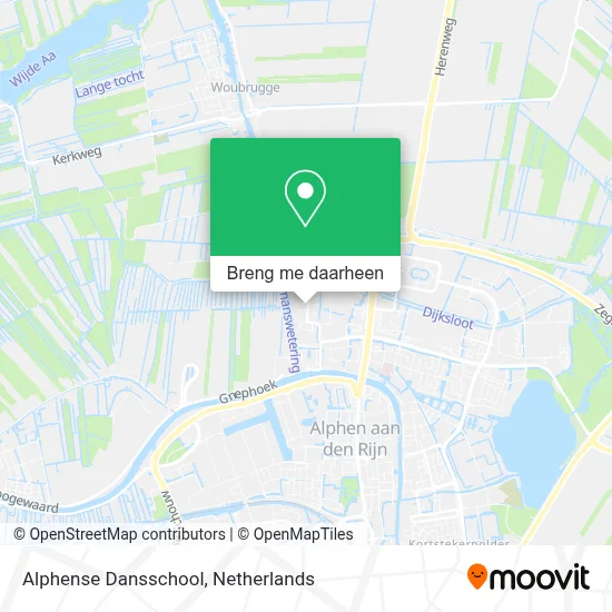 Alphense Dansschool kaart
