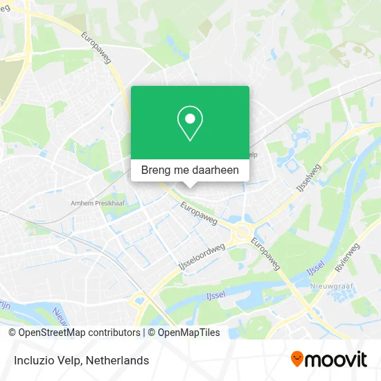 Incluzio Velp kaart