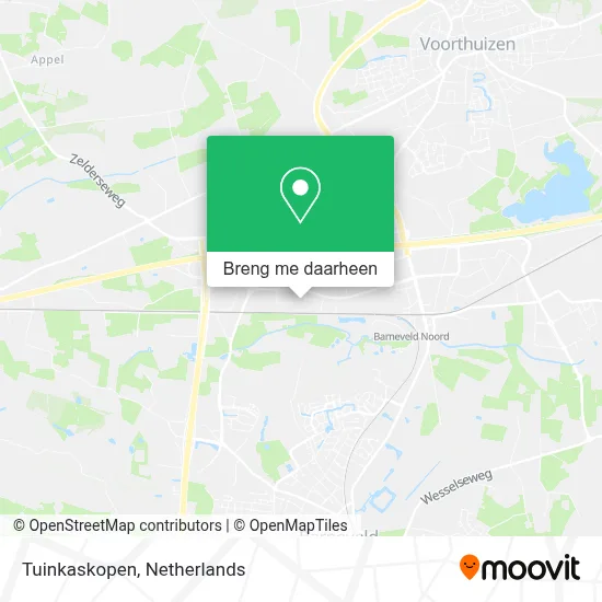 Tuinkaskopen kaart