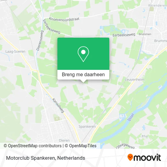 Motorclub Spankeren kaart