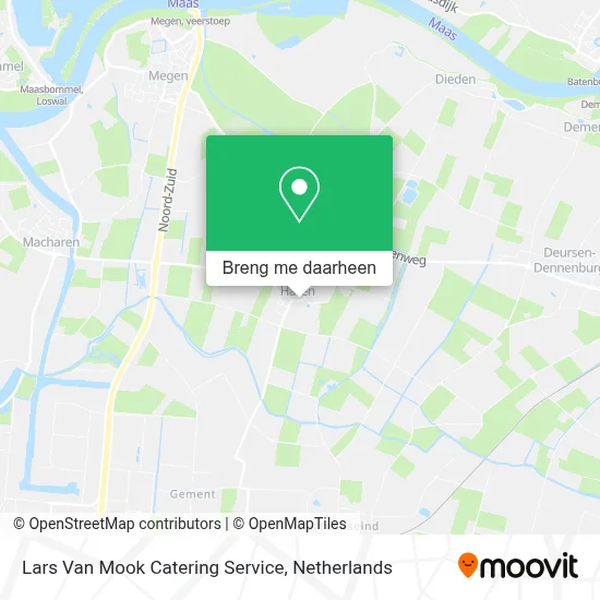 Lars Van Mook Catering Service kaart