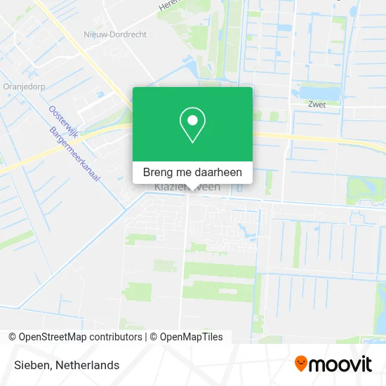 Sieben kaart